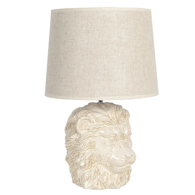 clayre-eef-tischlampe-6lmc0019-beige-keramik-30cm image 1