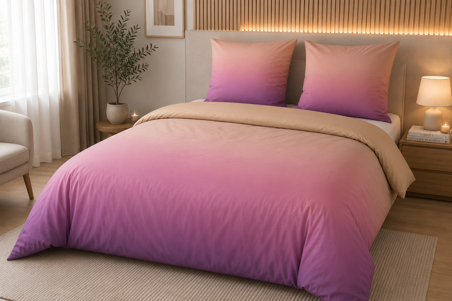 bettw-sche-farbverlauf-lila-ros-155x220-polyester image 2
