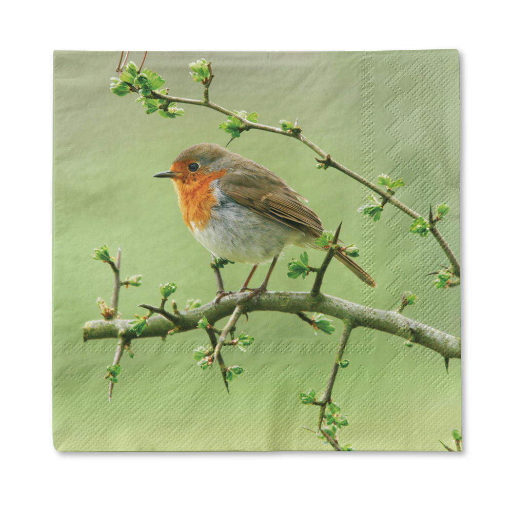 traumduft-servietten-rotkehlchen-33x33-3-lagig-20-st-ck image 1
