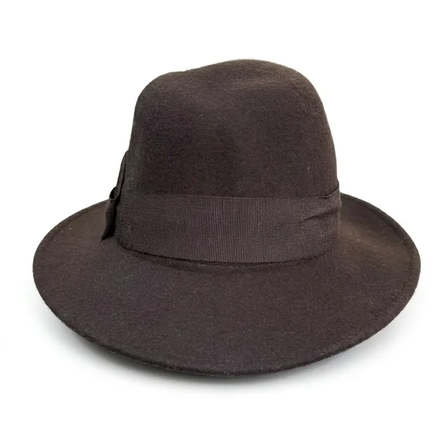 samis-wollfilzhut-damenhut-braun-one-size-knautschbar image 1