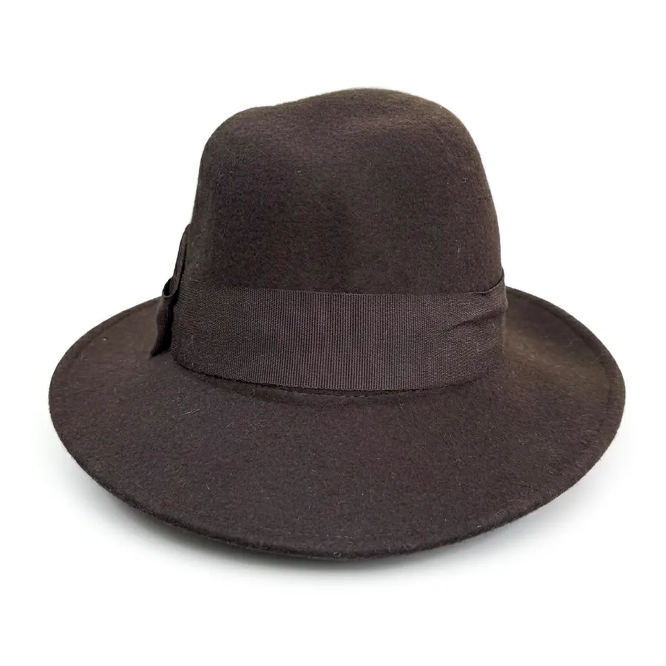 samis-wollfilzhut-damenhut-braun-one-size-knautschbar image 1