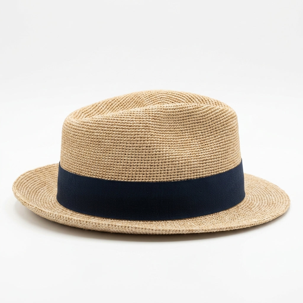 samis-traveller-raffia-travellerhut-natur-navy image 2