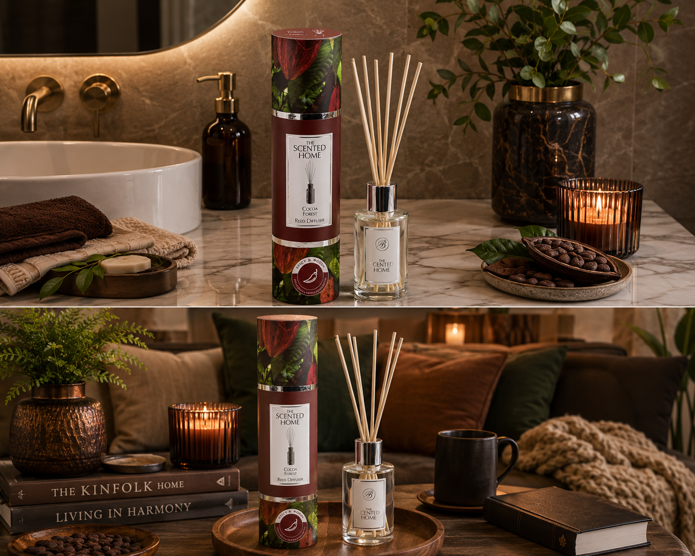 the-scented-home-cocoa-forest-raumduft-150-ml-mit-st-bchen image 5