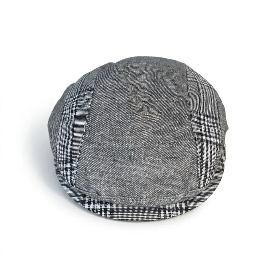 samis-flatcaps-schieberm-tze-leinen-hellgrau-herren image 1