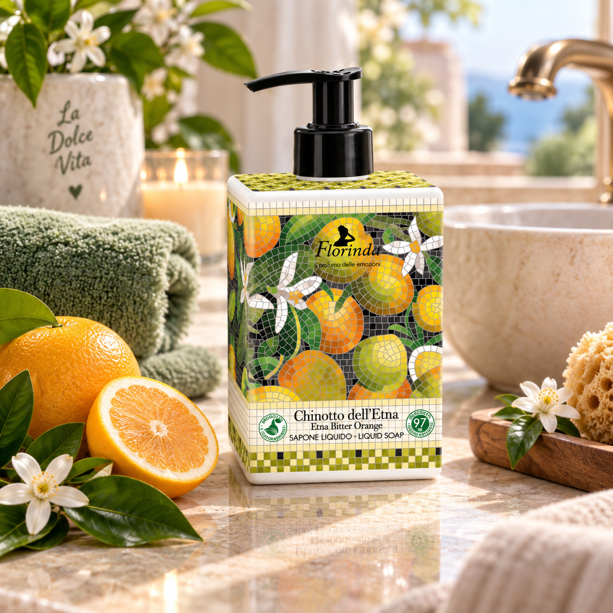 florinda-chinotto-dell-etna-fl-ssigseife-nat-rlich-pumpspender image 2