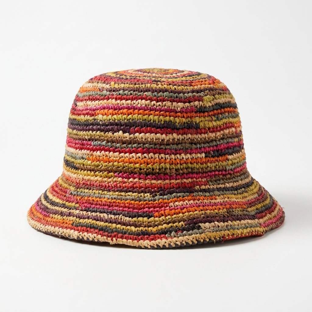 samis-cloche-raffiaborte-strohhut-patchwork-rollbar image 4
