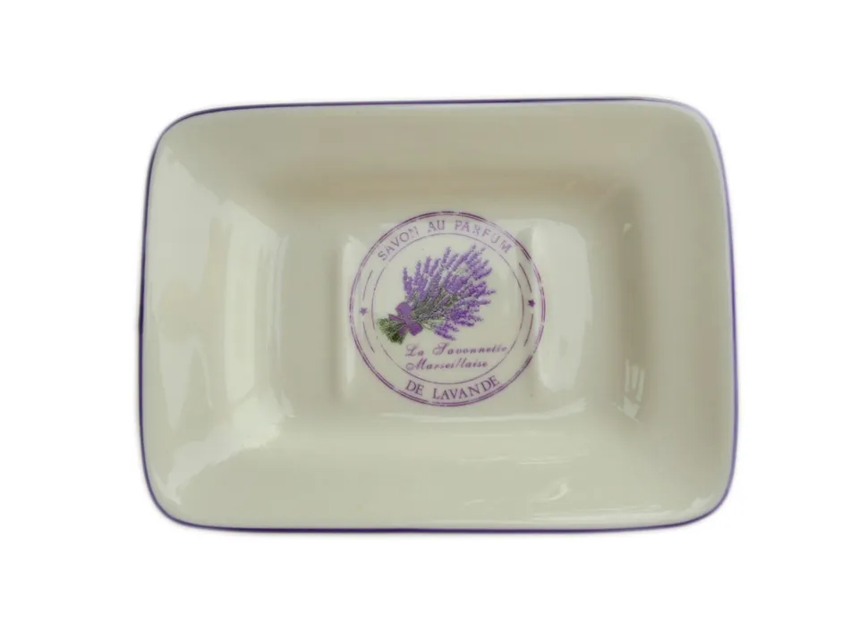 savon-lavender-seifenschale-keramik-shabby-wei-15x10-5-cm image 1