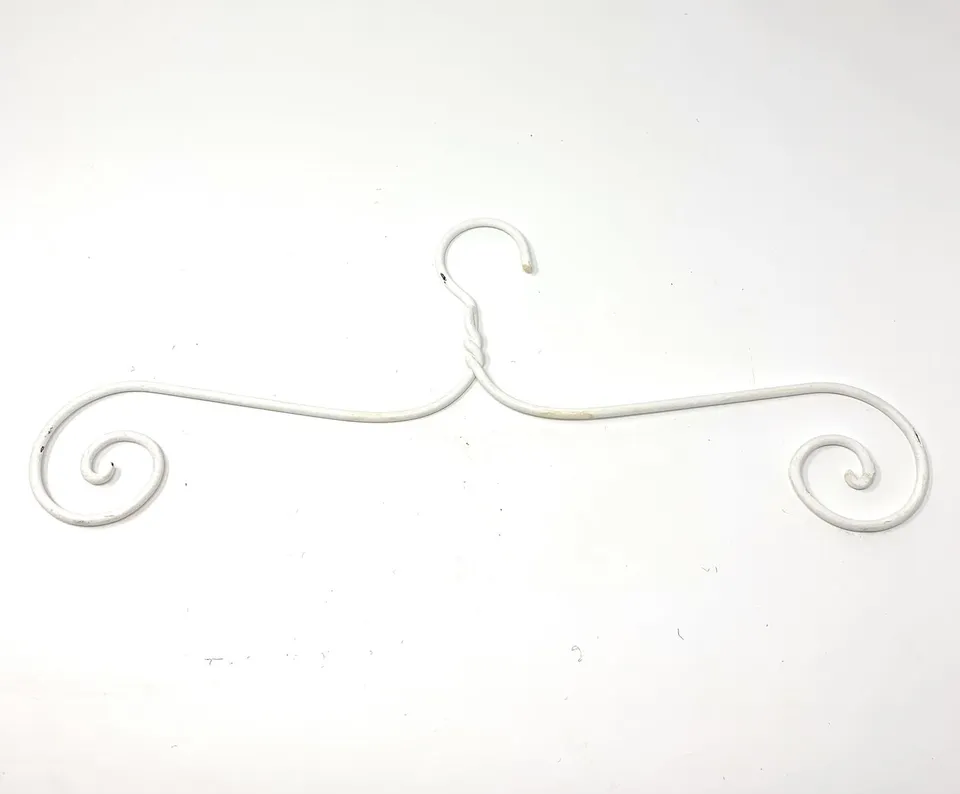 kleiderb-gel-schmiedeeisen-shabby-wei-lackiert-44-cm image 1