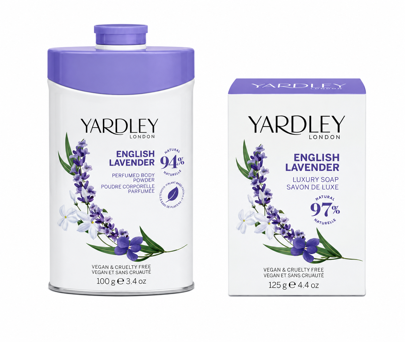 yardley-london-english-lavender-pflegeset-puder-100g-seife image 6