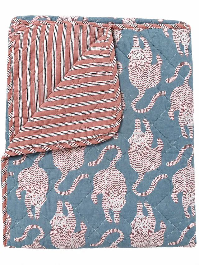 nesbel-wohndecke-quilt-optik-baumwolle-140x220-cm image 1