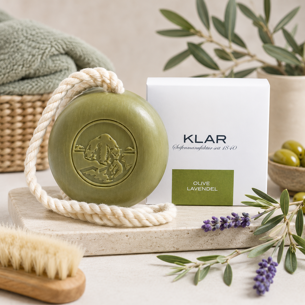 klar-haar-k-rperseife-olive-lavendel-250-g-oliven-l image 3