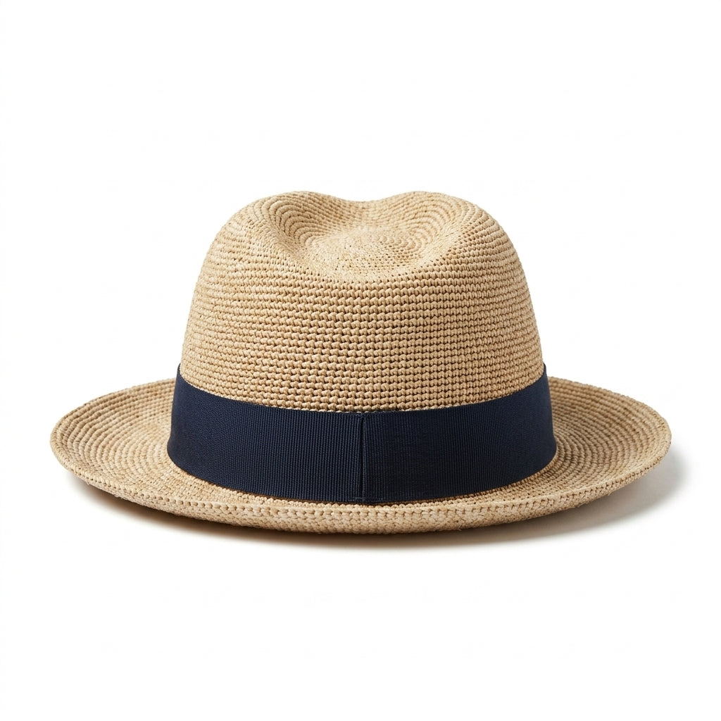 samis-traveller-raffia-travellerhut-natur-navy image 3