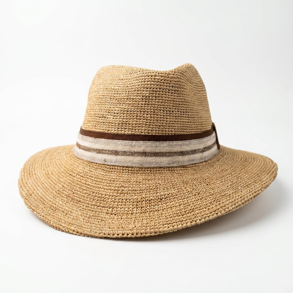 samis-traveller-raffia-strohhut-natur-band-oliv-rollbar image 5