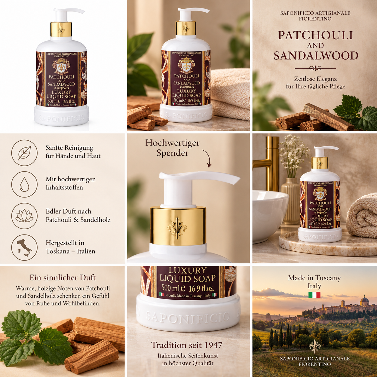 saponificio-fiorentino-fl-ssigseife-patchouli-sandalwood-500ml image 3