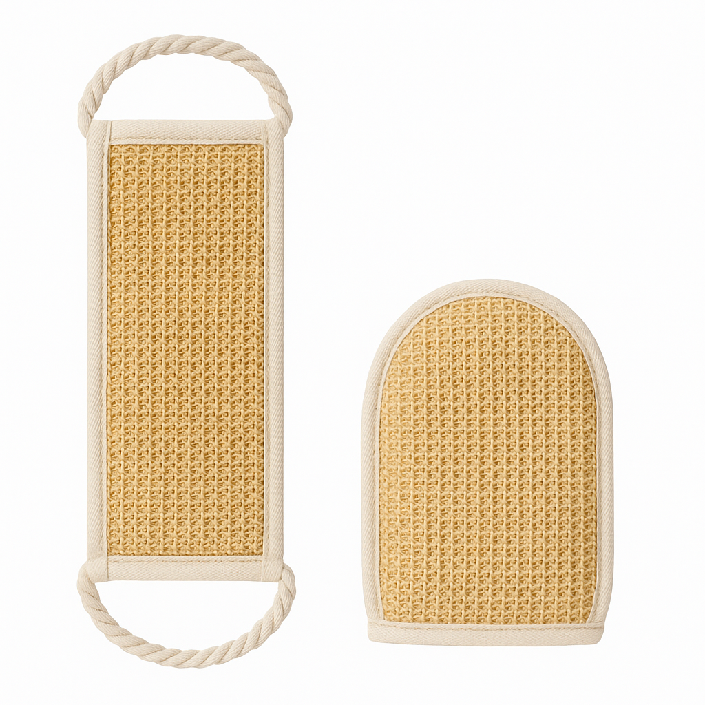 croll-denecke-massage-duo-sisal-frottee-gurt-handschuh image 4