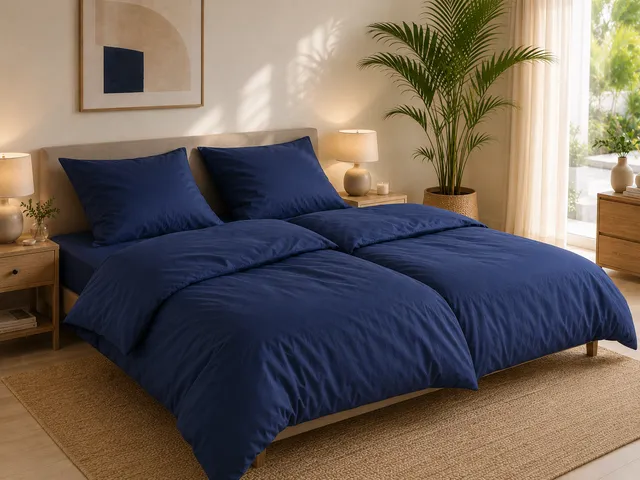 leger-bettw-sche-marine-blau-135x200-80x80-baumwolle-uni image 1
