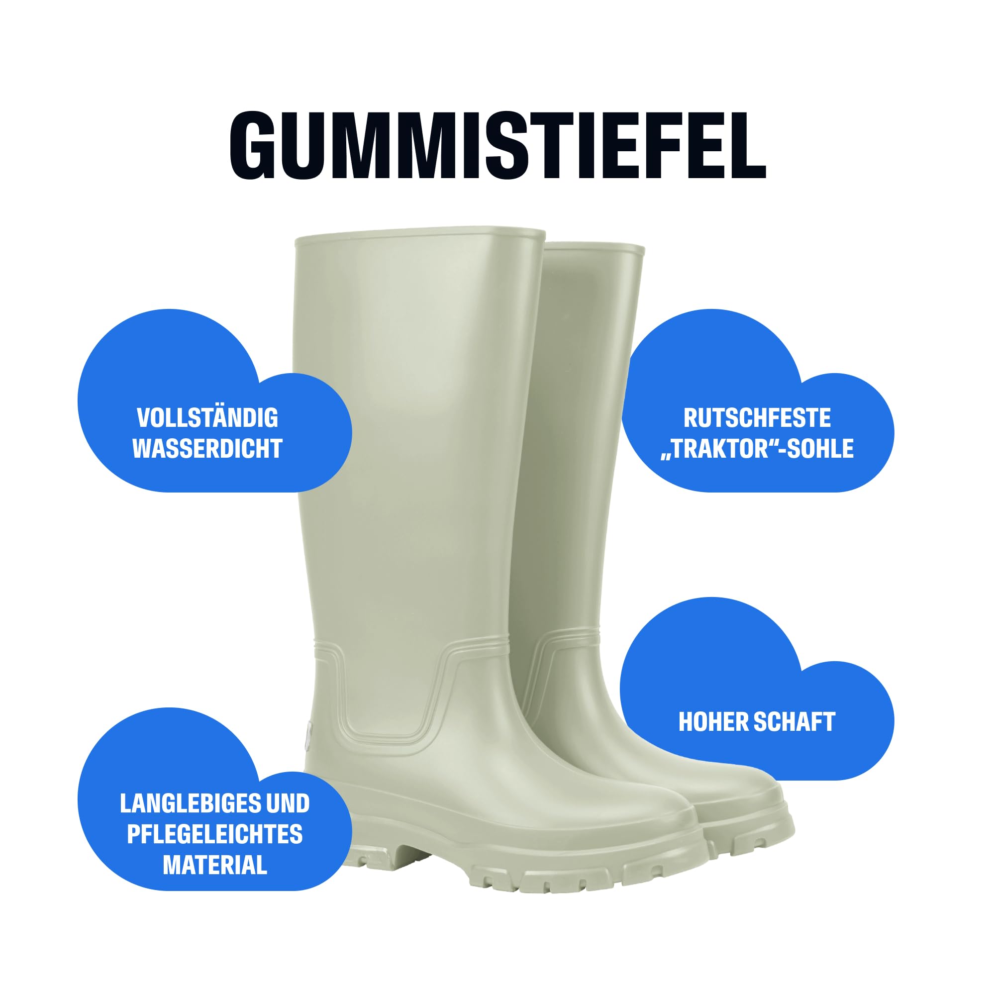 kubota-plain-gummistiefel-damen-hoch-39-wasserdicht image 2