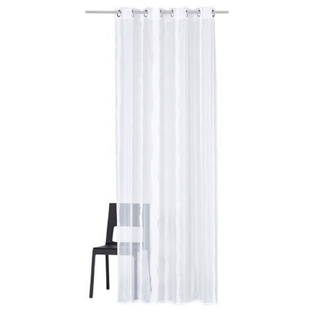 my-home-lufira-gardine-wei-webstreifen-245-140-cm image 1