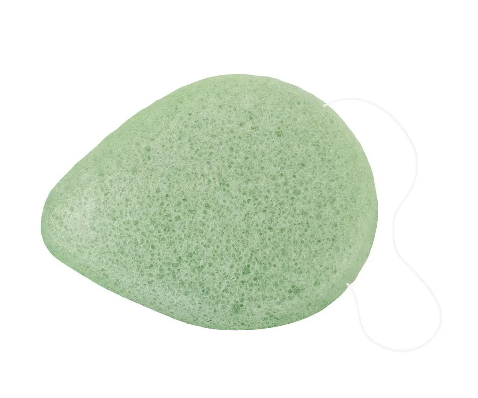 konjac-gesichtsschwamm-bambuskohle-gr-n-naturpeeling image 1