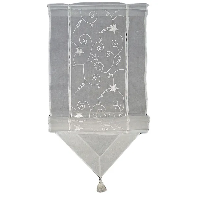 hossner-organdy-raffrollo-landhaus-wei-160x120-cm-baumwolle image 1