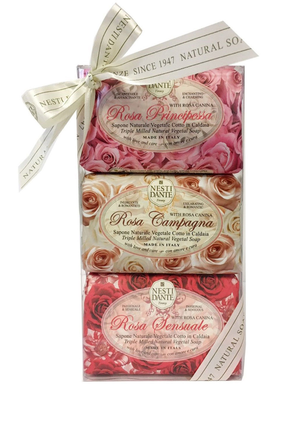 nesti-dante-le-rose-seife-gift-set-3x150-g-rose image 2