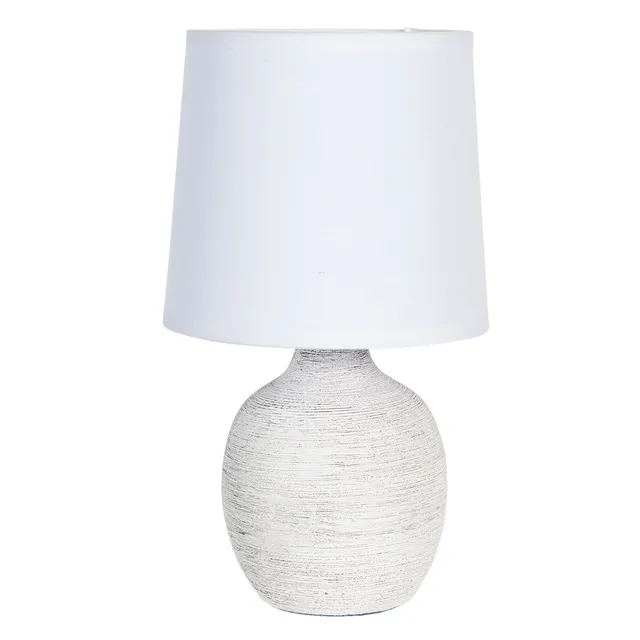 clayre-eef-tischlampe-wei-keramik-6lmc0016-e14 image 1
