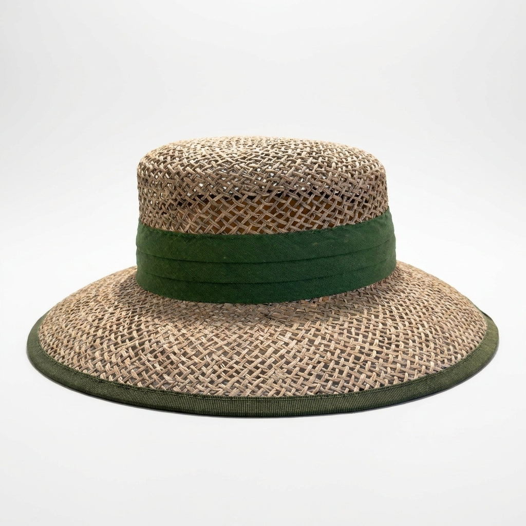 samis-cloche-seegras-sommerhut-natur-oliv-one-size-geflochten image 4