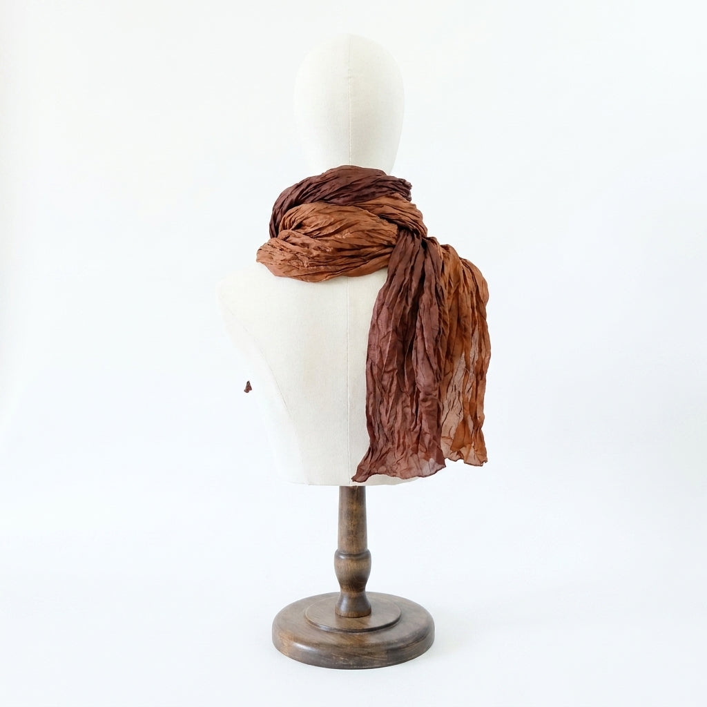 samis-seiden-crash-schal-seidenschal-braun-180-x-40-cm image 3
