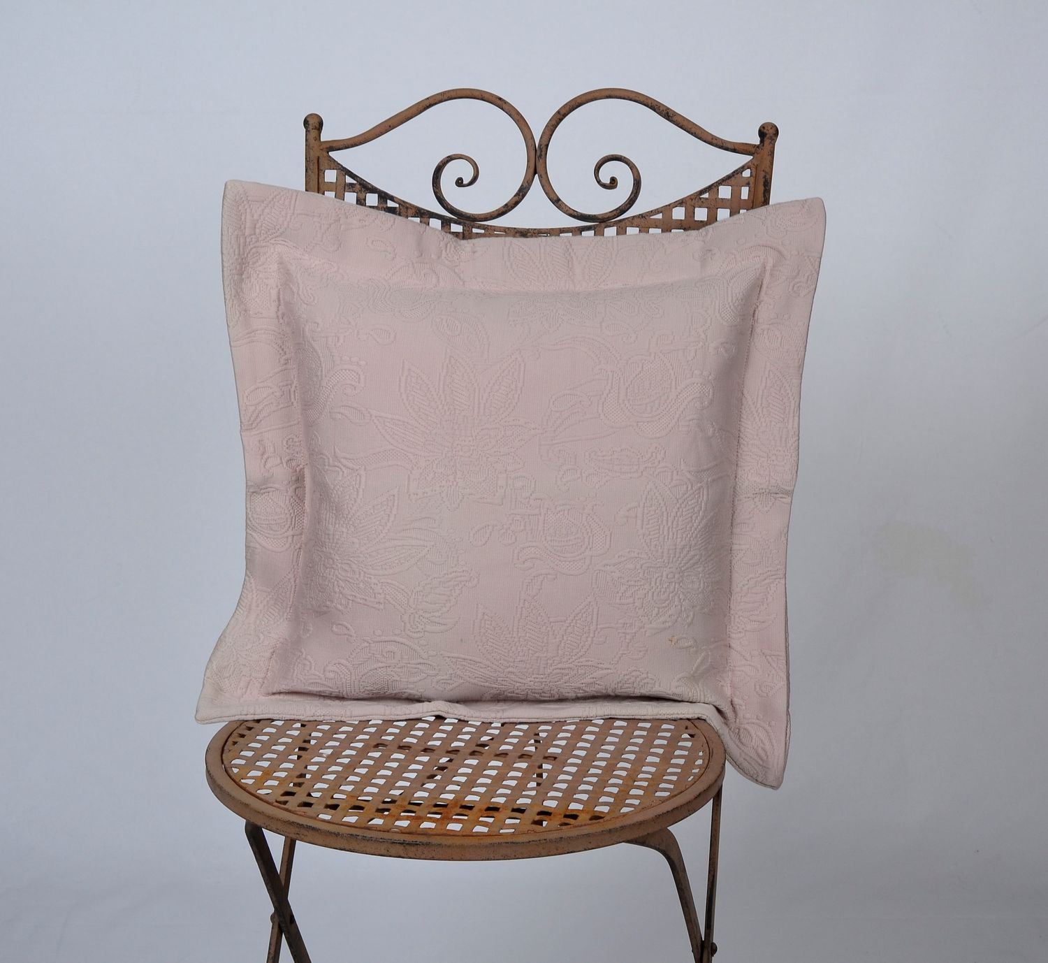 heine-kissenh-lle-40x40-cm-altrose-jacquard-mit-stehsaum image 1