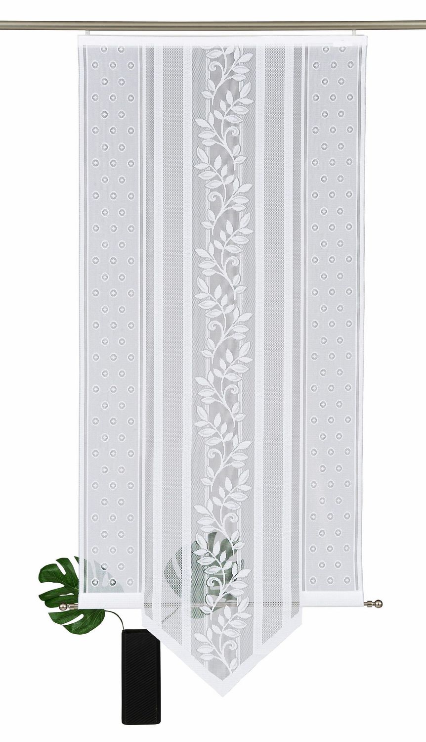 vhg-flora-spitz-schiebegardine-100x60-cm-transparent image 1
