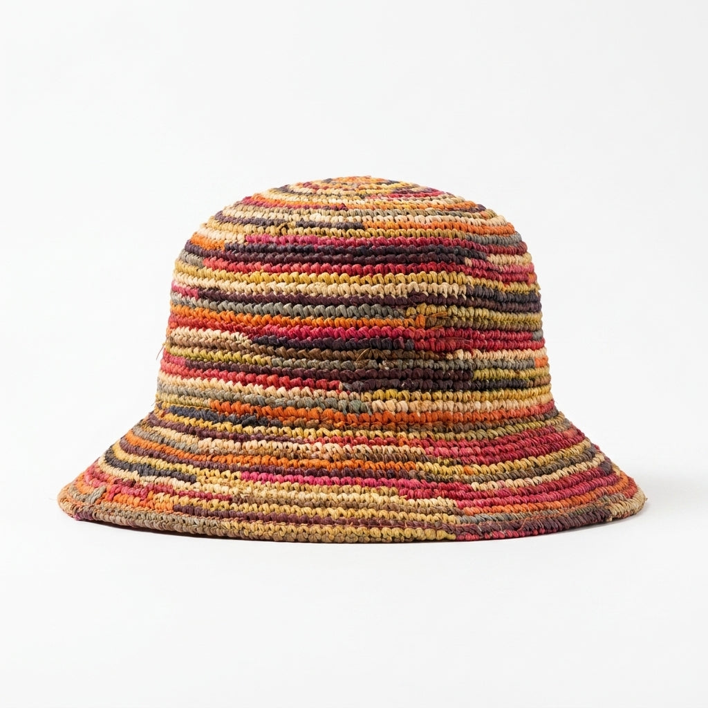 samis-cloche-raffiaborte-strohhut-patchwork-rollbar image 3