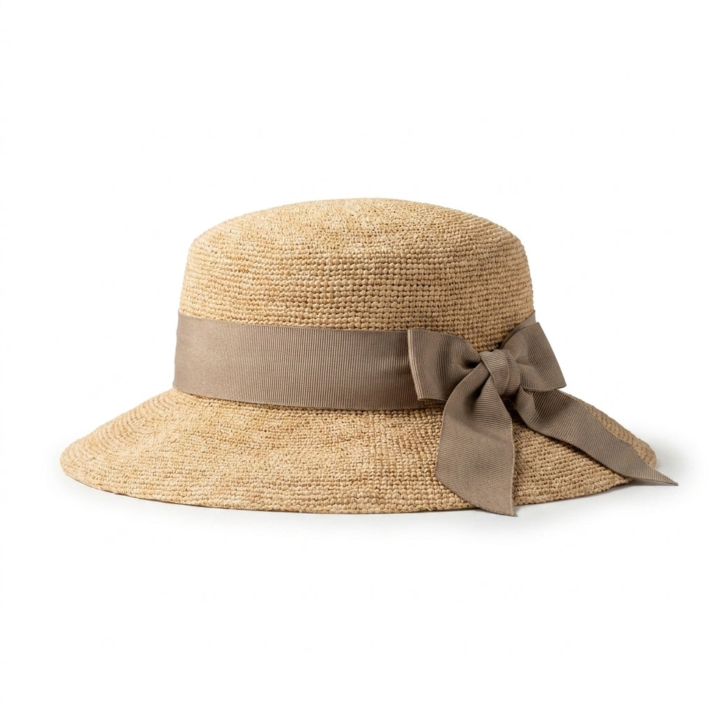 samis-cloche-raffia-strohhut-natur-breit-sommer-damen image 2