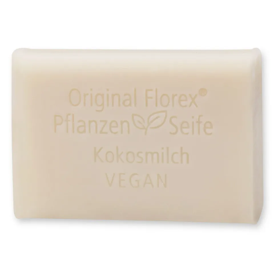 florex-pflanzen-lseife-kokosmilch-100-g-vegane-seife image 1
