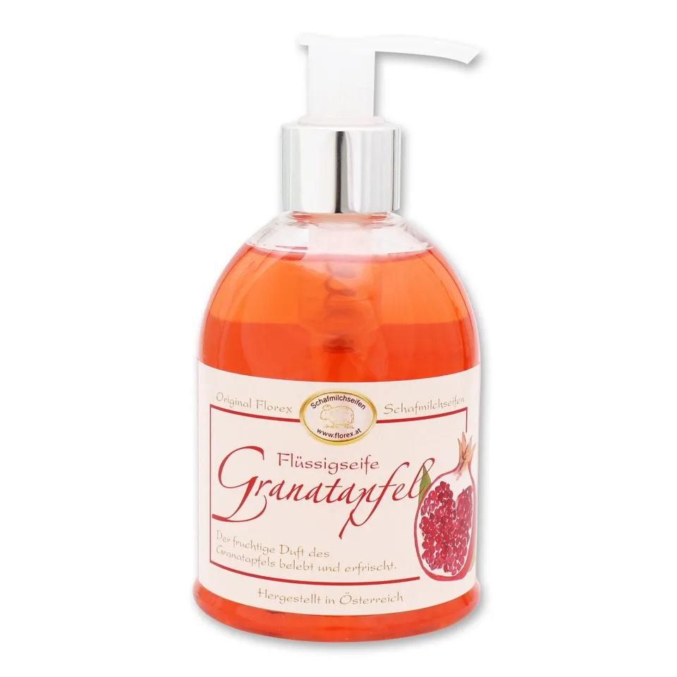 florex-fl-ssigseife-granatapfel-250-ml-bio-schafmilch-spender image 1