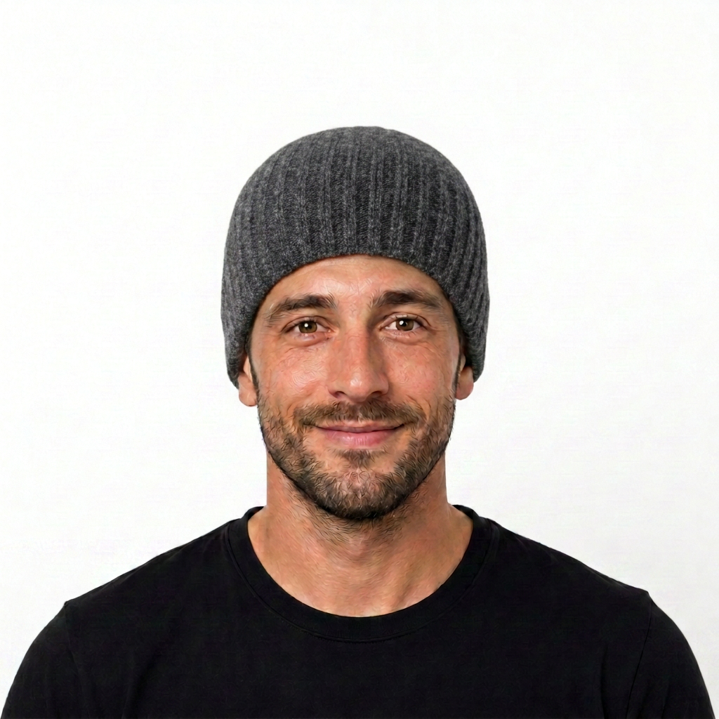 samis-beanie-gerippt-merinowolle-cashmere-m-tze-rot-unisex image 6