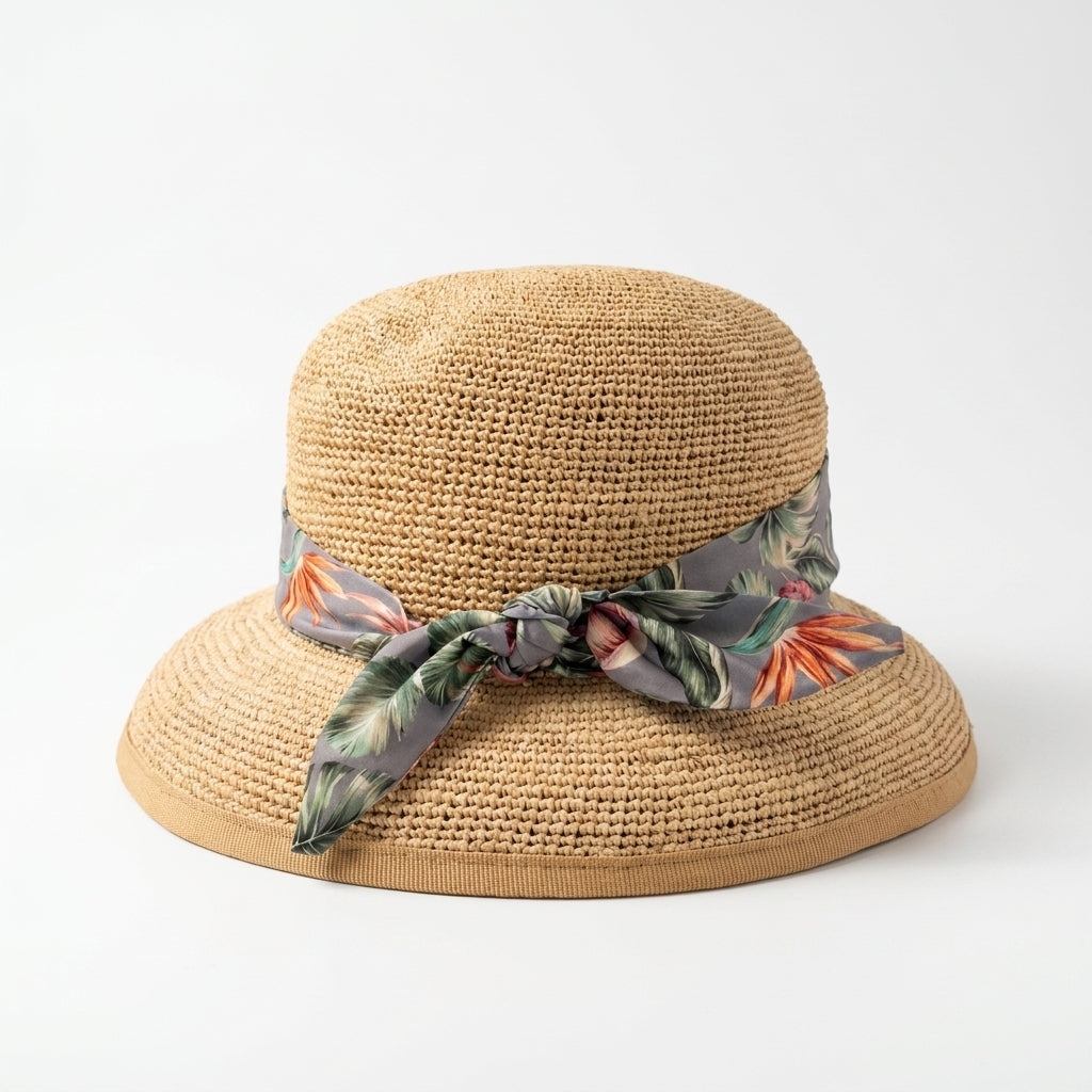 samis-cloche-raffia-glocke-glockenhut-natur-damen image 3