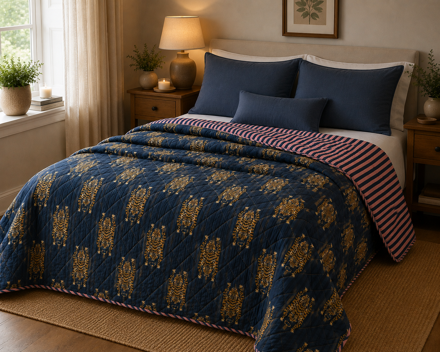 nesbel-wohndecke-quilt-optik-baumwolldecke-140x180-cm image 2