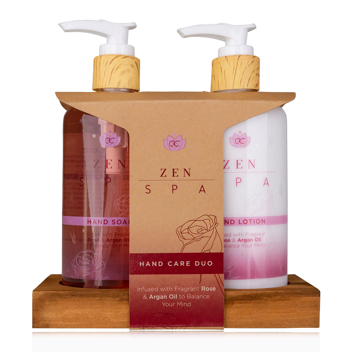 accentra-zen-spa-rose-argan-handpflegeset-520-ml-holz image 1