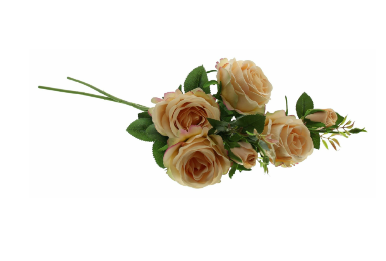 rose-apricot-kunstblume-strauch-deko-64-cm-2er-set-gro-e-bl-te image 2