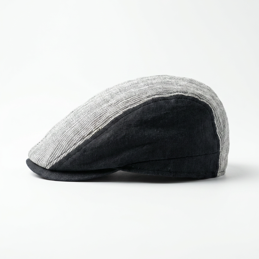 samis-flatcaps-flatcap-schieberm-tze-navy-leinen image 5