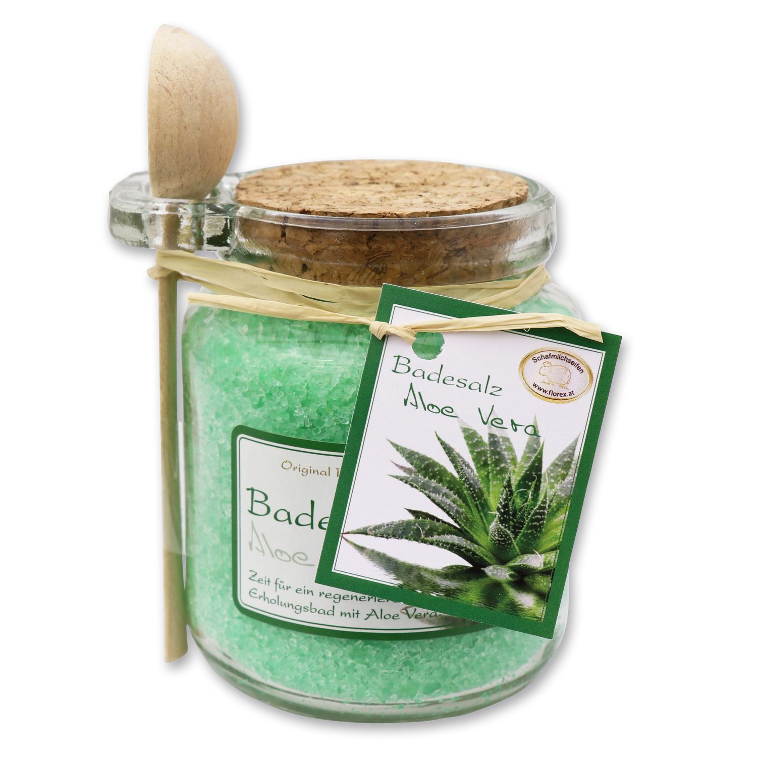florex-badesalz-aloe-vera-300-g-glas-mit-l-ffel image 1