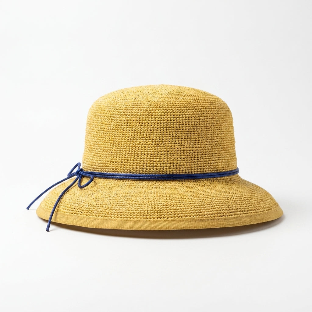 samis-strohh-te-raffia-strohhut-natur-band-navy-lady image 4