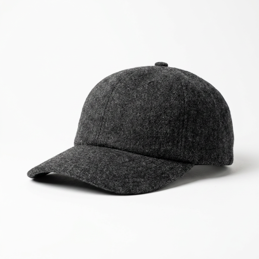 samis-basecaps-basecap-wollfilz-anthrazit-meliert image 3