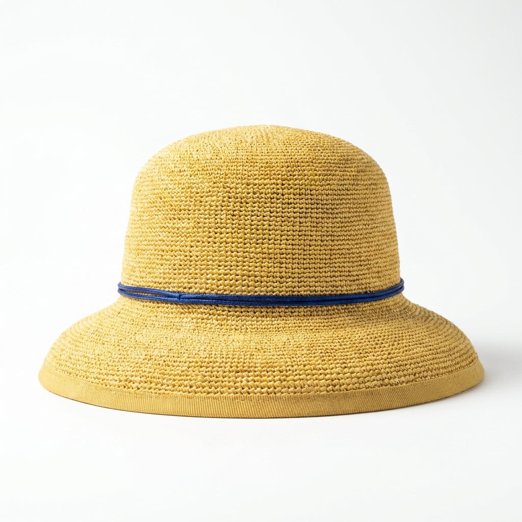 samis-strohh-te-raffia-strohhut-natur-band-navy-lady image 1