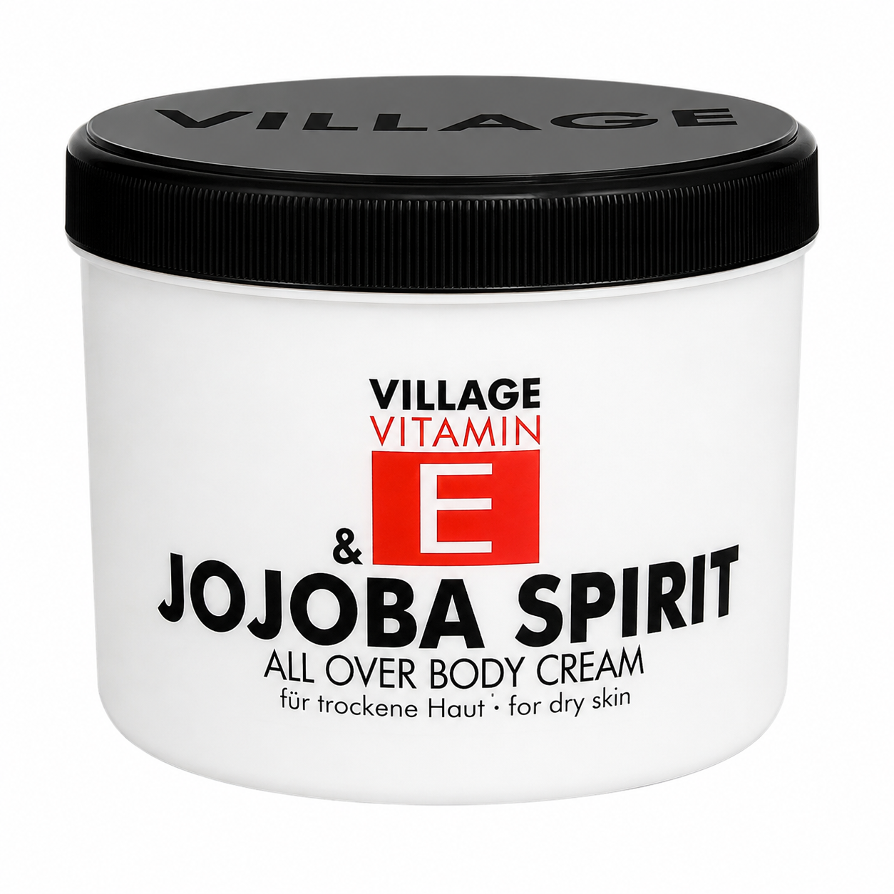village-jojoba-body-cream-vitamin-e-500-ml-trocken image 1