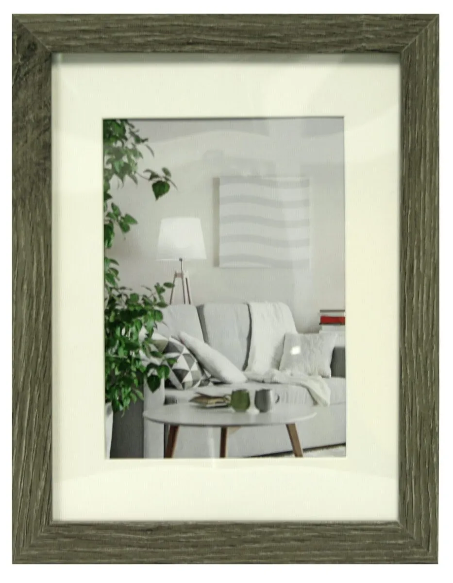 henzo-modern-bilderrahmen-holz-15x20-cm-mit-passepartout image 1
