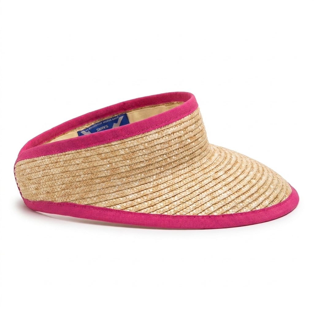 samis-visor-stroh-visor-naturstroh-natur-pink-one-size image 2