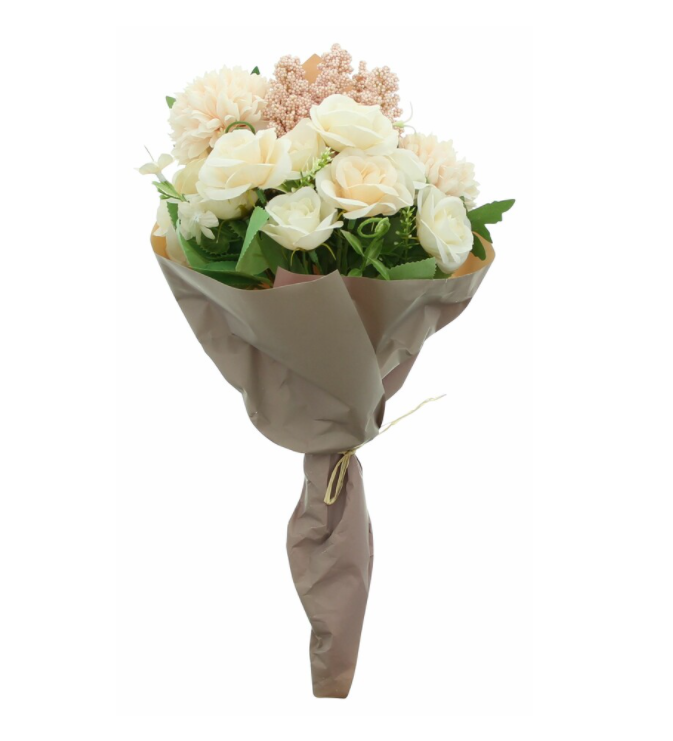 nesbel-dekoration-rosen-kunstblumenstrau-34-cm-romantisch image 2