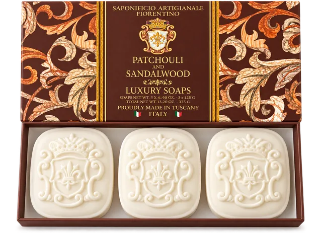 saponificio-fiorentino-seife-patchouli-3x125-g-duftseife image 1