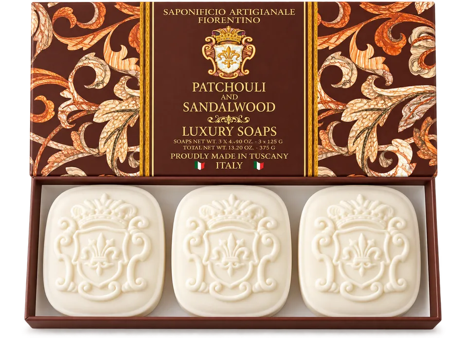 saponificio-fiorentino-seife-patchouli-3x125-g-duftseife image 1